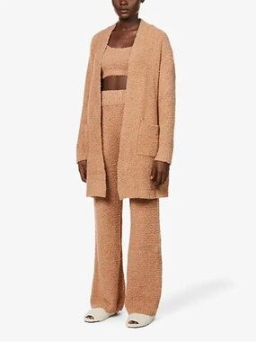 SKIMS Cozy Knit Short Robe in Camel Size Small / Medium